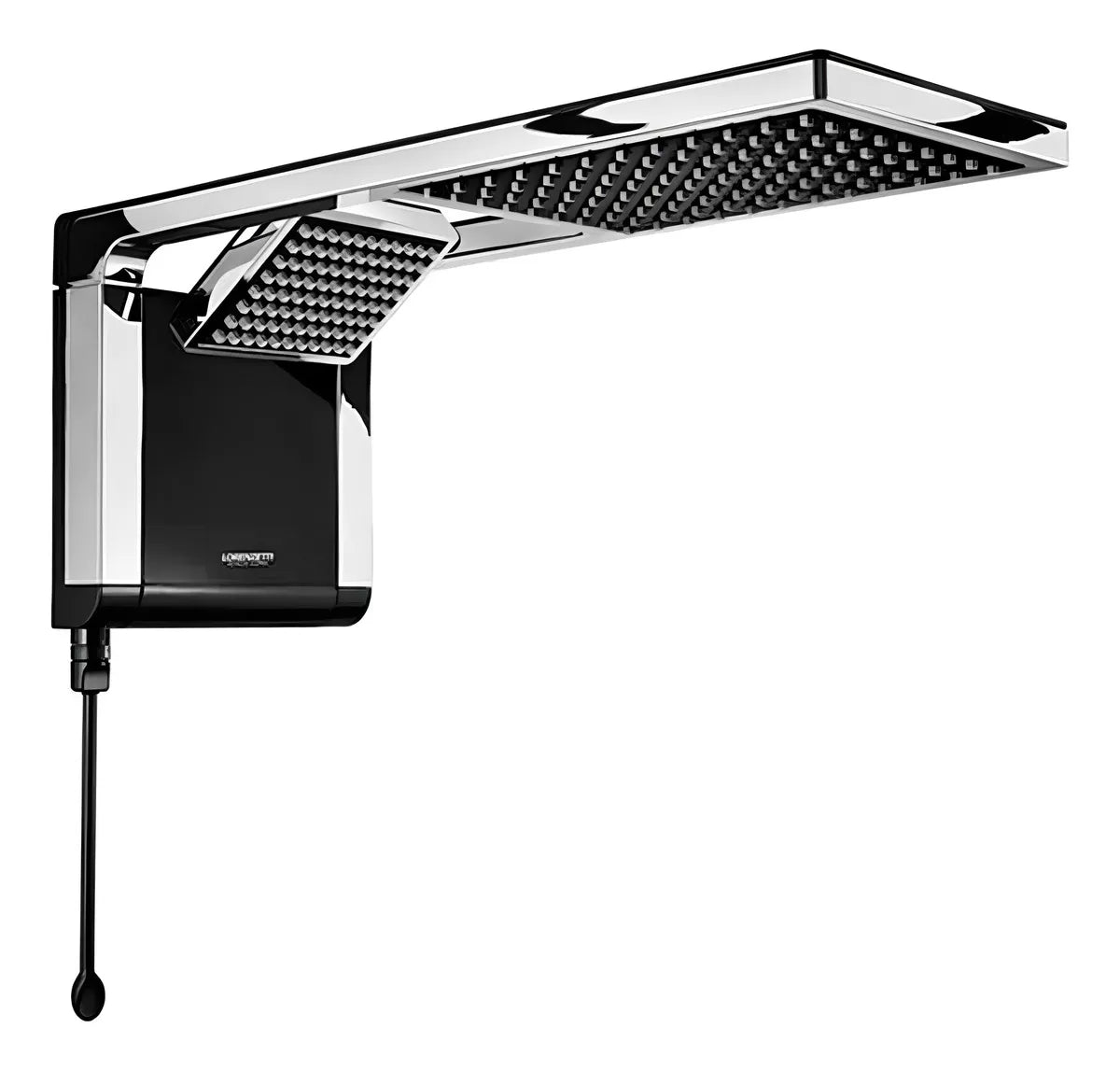 Chuveiro Elétrico de Parede Lorenzetti Acqua Ultra Duo Cor preto Cromado 5500W 127V
