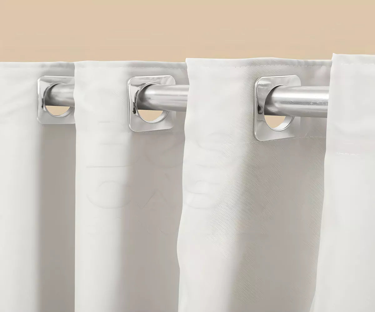 Cortina Blackout com voil para quarto e sala tamanho 4,00 x 2,70 na cor Branco Gelo