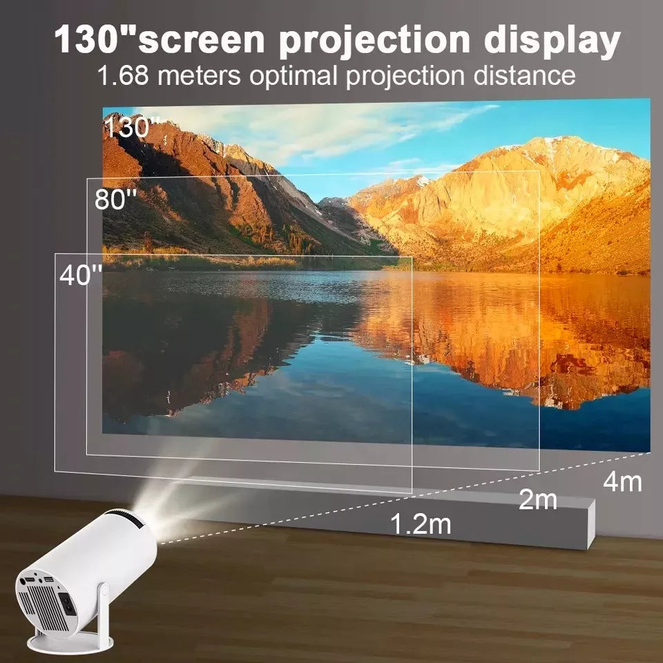 mini projetor portátil 4k android full hd smart wifi cinema