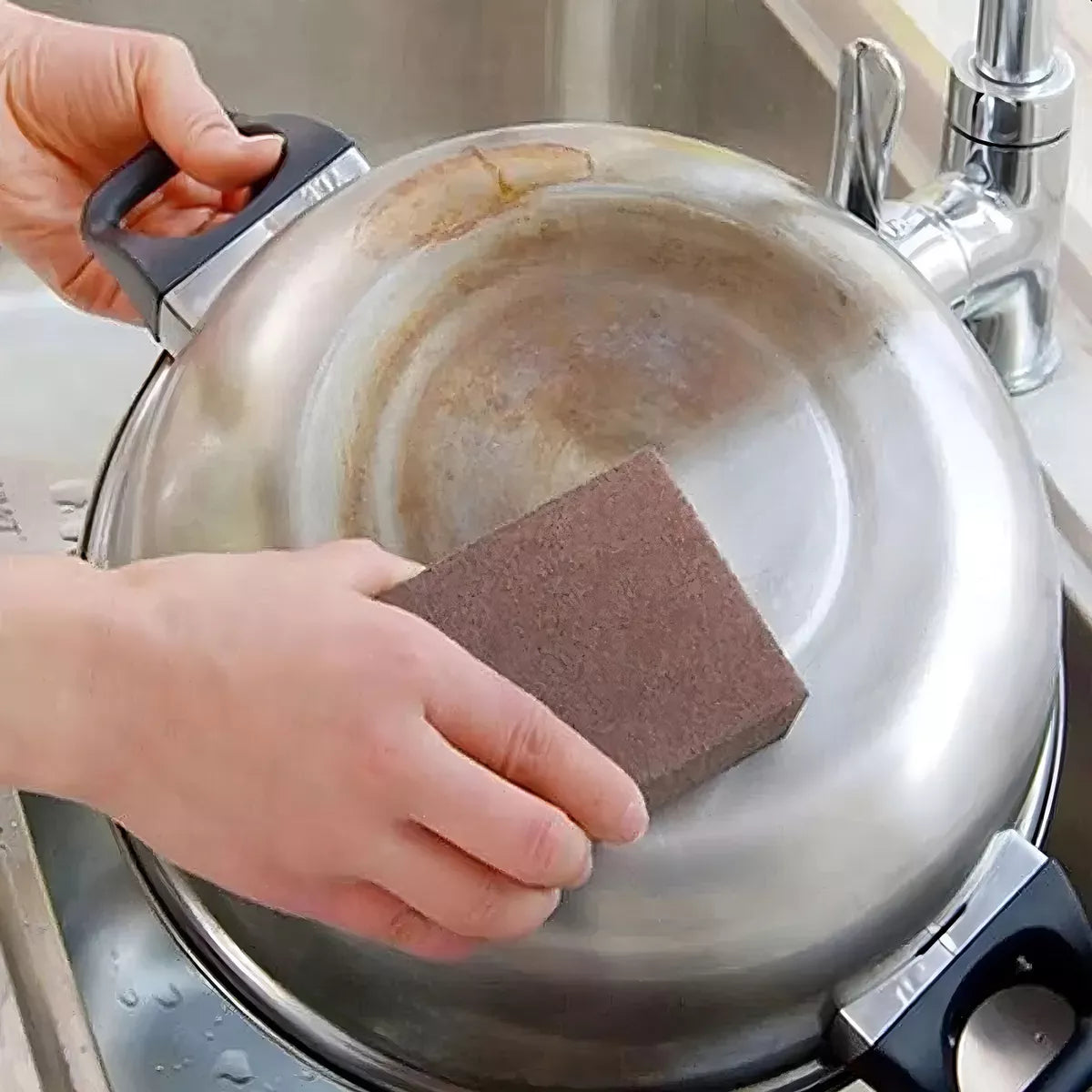 Esponja mágica melamina aço inox panelas limpa tudo ferrugem Clink
