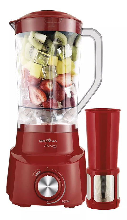 Kit Cozinha Britânia 3 Em 1 Vermelho 220V liquidificador